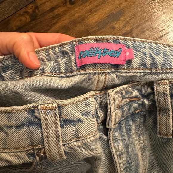 Edikted distressed jeans size medium excellent condition - Picture 4 of 4